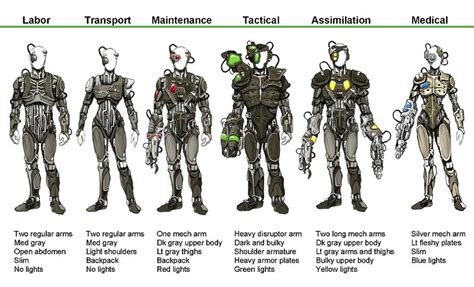 Image - Borg types.jpg | Star Trek Expanded Universe | FANDOM powered ...