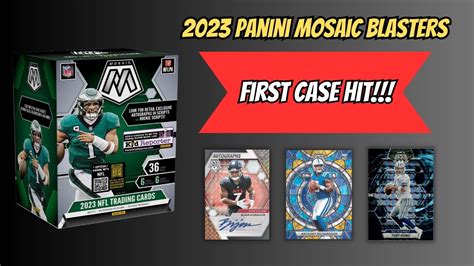 FIRST CASE HIT 2023 Panini Mosaic Football Blaster Boxes X2