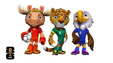 FIFAが北中米W杯の公式マスコットを発表！ カナダ、メキシコ、アメリカを代表するキャラクター | サッカーキング