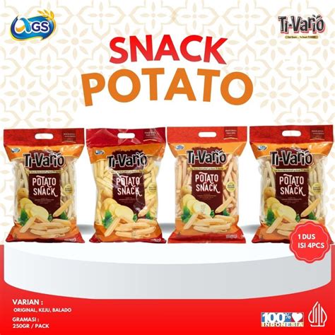 jual ti vario snack kentang dus isi  isi  varian rasa original
