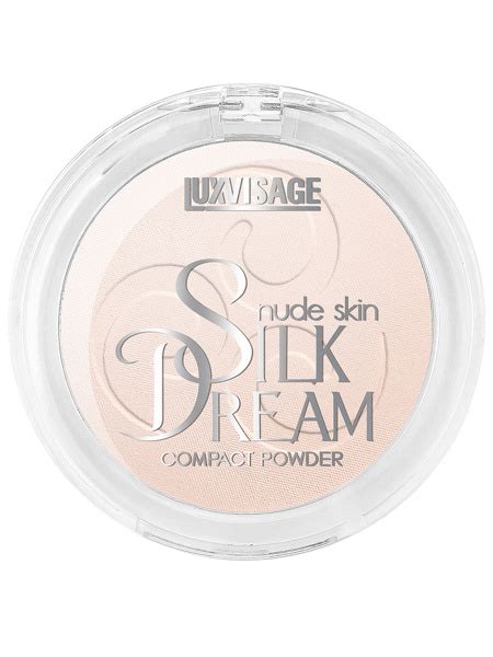 LUXVISAGE Пудра для лица Silk Dream nude skin выравнивающая компактная тон Фарфоровый