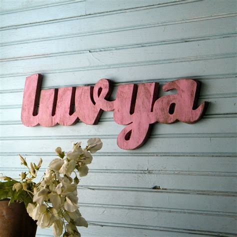 Luv Ya Sign Southern Love Valentine Wooden Love You