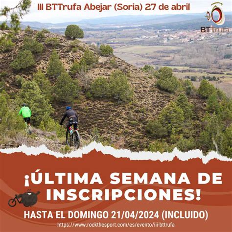 Últimos días para inscribirse en la III BTTrufa de Abejar