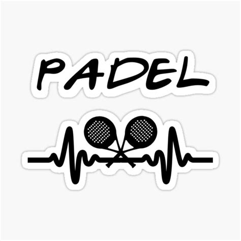 Padel Tennis Heartbeat Sticker By FunSilly Redbubble