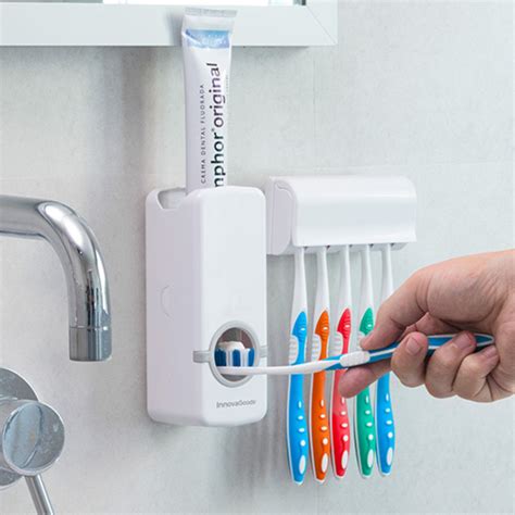 Dispensador Automático Pasta Dientes Porta Cepillo 2 Unidades ToGo