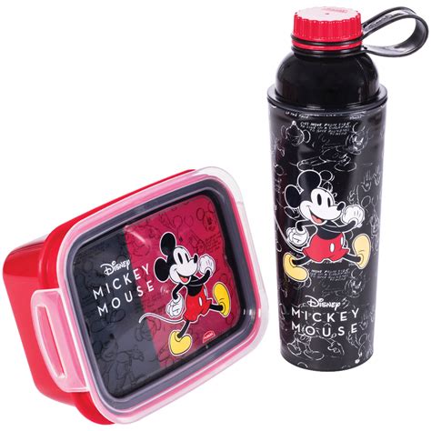 Kit Lancheira Infantil Marmita Garrafa Homem Aranha Minnie Mickey