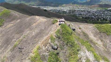 Flyover Lanikai Pillbox Trail Oahu Hawaii 4k Youtube