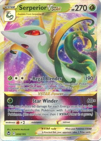 Serperior VSTAR 008 195 Ultra Rare Inglés HunterCard TCG