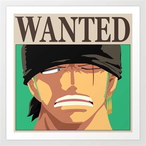 Roronoa Zoro Wanted Poster By Larryficarts On Deviantart