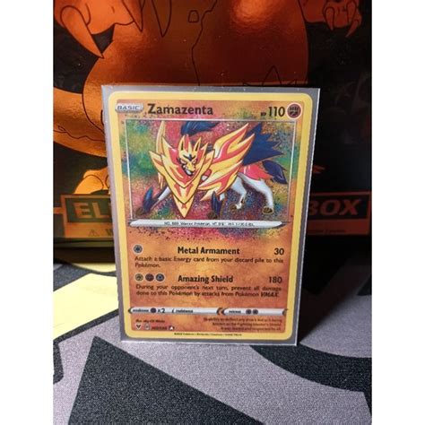 Pokemon Card Zamazenta Amazing Rare 102 185 ENG Vivid Voltage