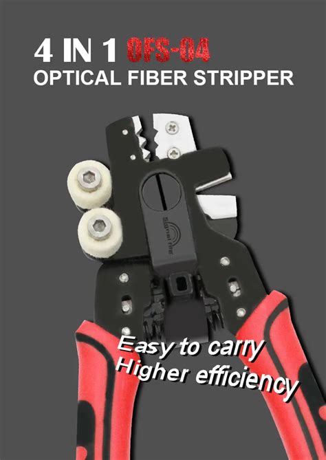 4 In 1 Optical Fiber Stripper Ftth Multifuntion Tools With 3 Holes