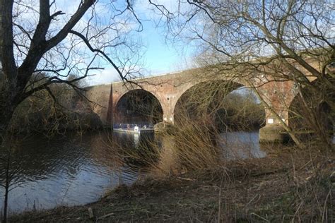 Railway Bridge Over The River Calder DS Pugh Geograph Britain And