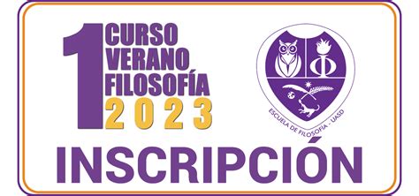 Inscripción Curso Verano Filosofía UASD 2023 Escuela de Filosofía UASD