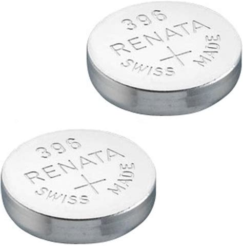 2 X Renata 396 Watch 1 5V Battery Swiss Made SR726SW Silver Oxide Cell