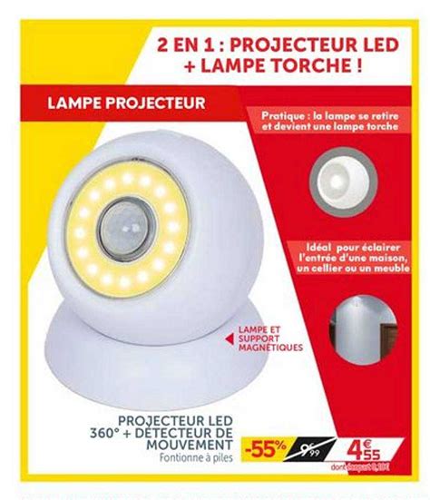 Promo Projecteur Led 360 Détecteur De Mouvement chez GiFi