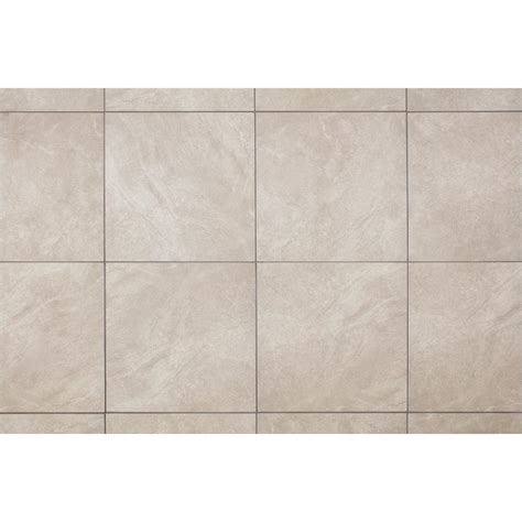 Trafficmaster Portland Stone Gray 18 In X 18 In Glazed Ceramic Floor