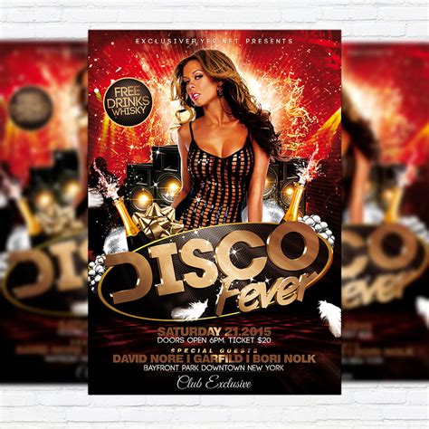 Disco Fever – Premium Flyer Template + Facebook Cover | ExclsiveFlyer | Free and Premium PSD ...