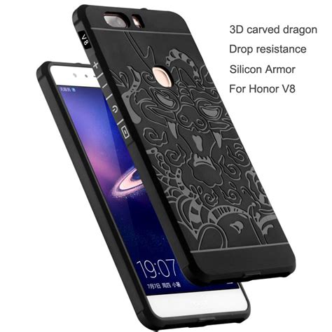 Cocose Huawei Honor V8 Caso 3D Dragon TPU Armaduras Anti Impacto A