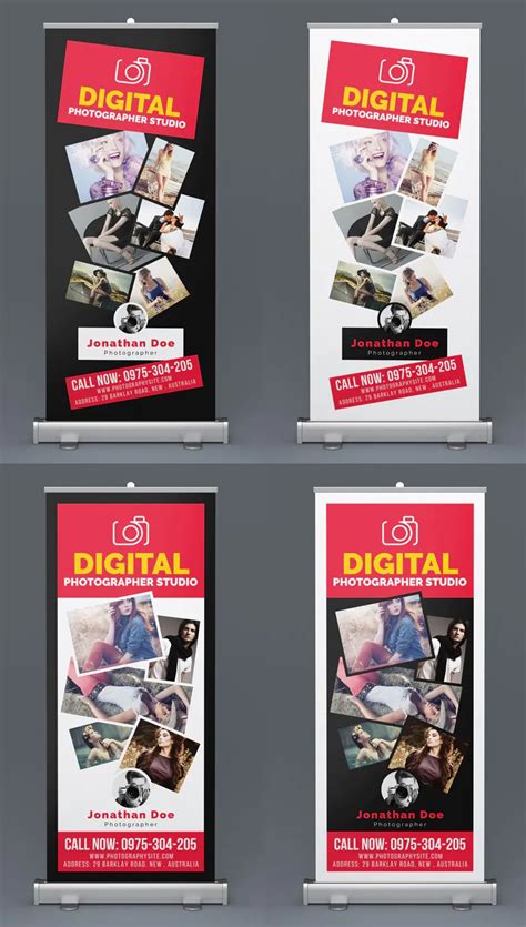 Rollup Banner Design Photography Flyer Digital Photographers