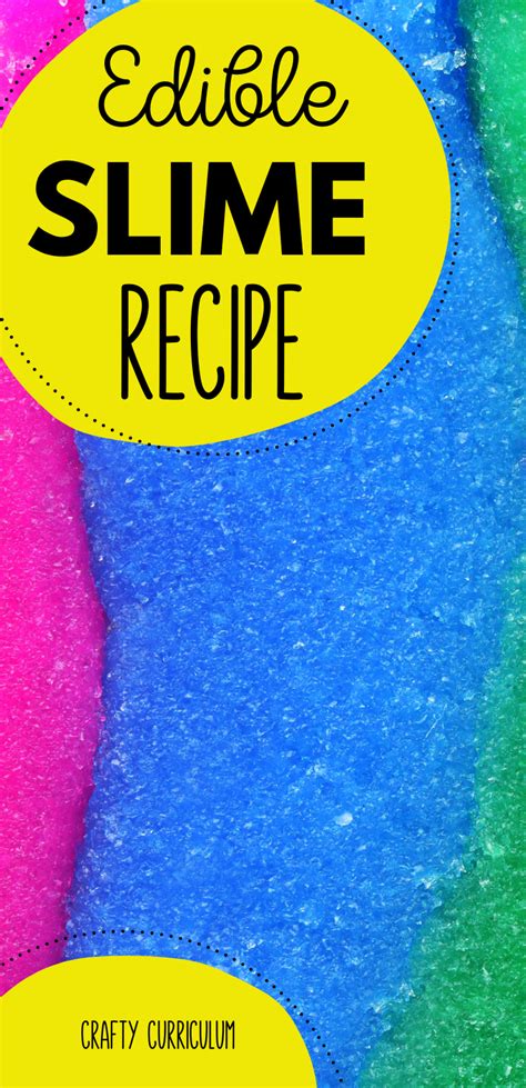 Three Ingredient Edible Slime Recipe