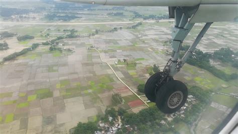 Dhaka To Saidpur Landing Us Bangla Airlines Youtube