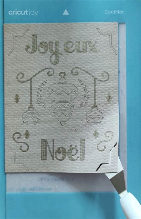 Tuto Min Pour R Aliser Une Carte De No L Avec La Cricut Joy Le