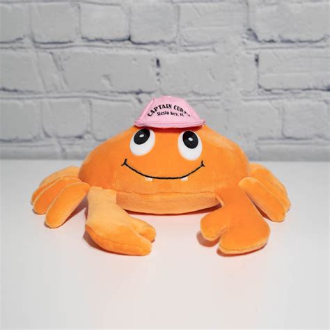 8" Plush Captain Curt's Crab - Tiki Trading Co. Online Store