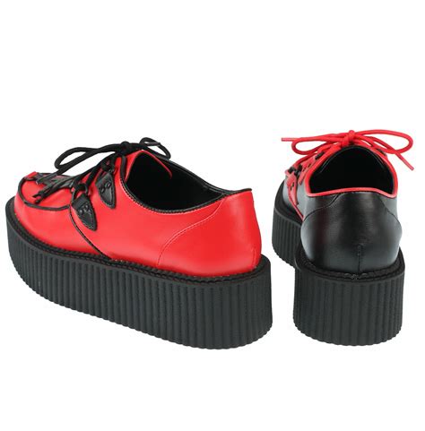 Buty Damskie Creepers KILLSTAR HEXELLENT BLACK RED Sklep