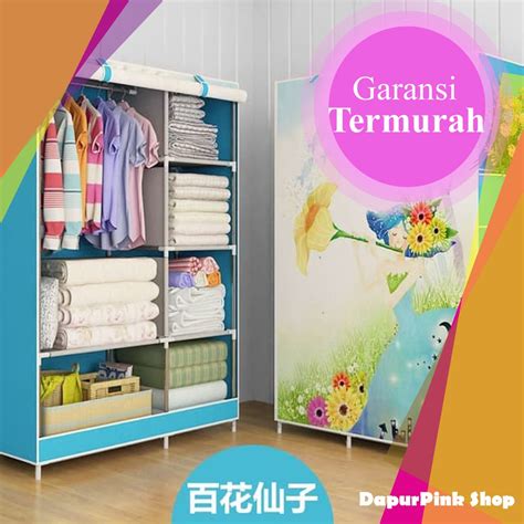 Jual Lemari Pakaian Portable Lemari Pakaian Furniture Dengan Cover