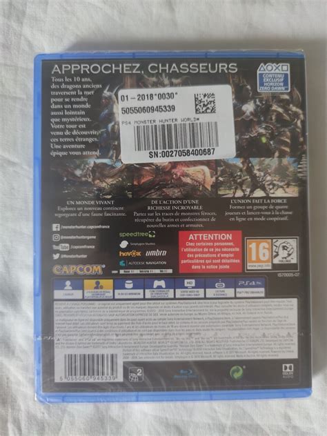 Monster Hunter World PS4 Neuf Sous Blister EBay