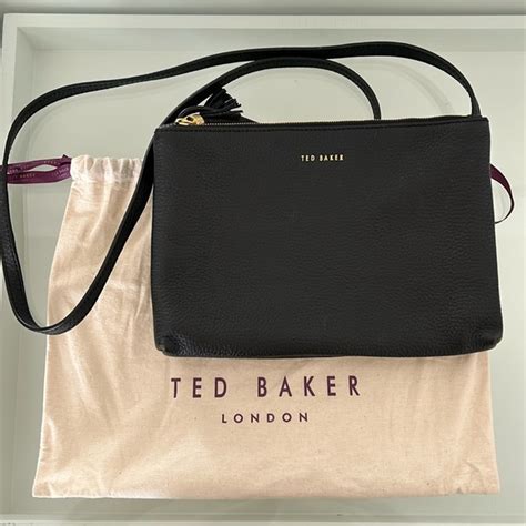 Ted Baker Bags Ted Baker London Black Crossbody Bag Double Zip