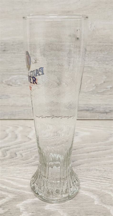 Paulaner Munchen Weibbier 1634 05 L Tall Beer Glass Clear Germany