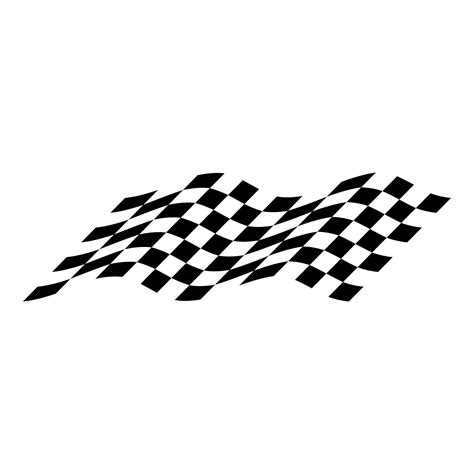 black and white racing flag logo design 26329505 Vector Art at Vecteezy