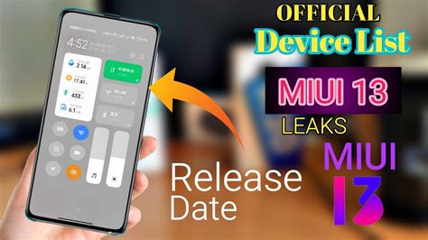 Miui 13 Eligible Device List Miui 13 New Features Miui 13 Release