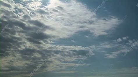 Altocumulus castellanus clouds, timelapse - Stock Video Clip - K003 ...