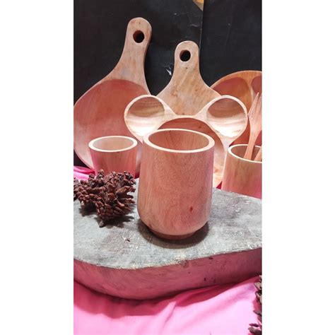 Jual Gelas Kayu Jepang Mug Cantik Gelas Kayu Mahoni Shopee Indonesia