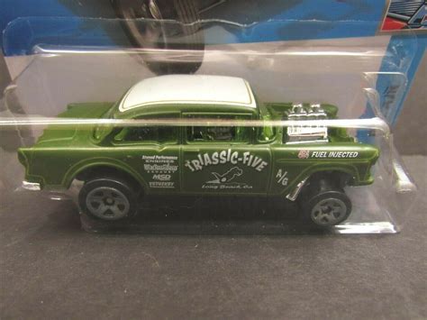 2022 Hot Wheels 55 Chevy Bel Air Gasser 2 Triassic Five Lot Of 2 Contemporary Manufacture