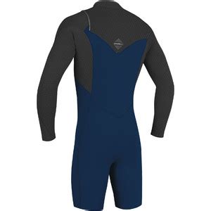 2019 O Neill Mens Hyperfreak 2mm LS Chest Zip GBS Shorty Wetsuit Abyss