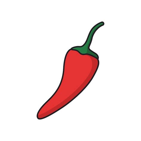 Hot Chili Pepper Premium Vector