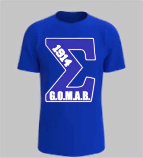 Phi Beta Sigma Gomab T Shirt Vinyl Etsy