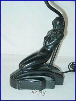 Original Vintage Frankart Nuart Art Deco Nude Lamp After Sibylle May