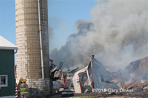 Barn Fire In Wellesley Township Ontario August 9 2016 FireScenes Net