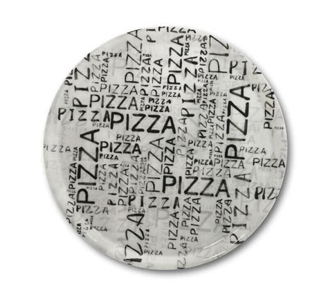 Piatto Pizza Cm Napoli White Black Z Saturnia