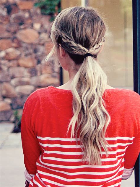 A Braided Ponytail Twist Me Pretty