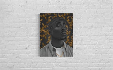 Tupac Wall Art Tupac Shakur Poster Black Art - Etsy