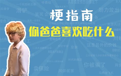 你爸爸喜欢吃什么是什么梗【梗指南】 梗指南 梗指南 哔哩哔哩视频