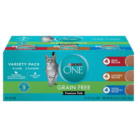 Save on Purina ONE Grain Free Premium Pate Wet Cat Food Variety Pack - 12 ct Order Online ...