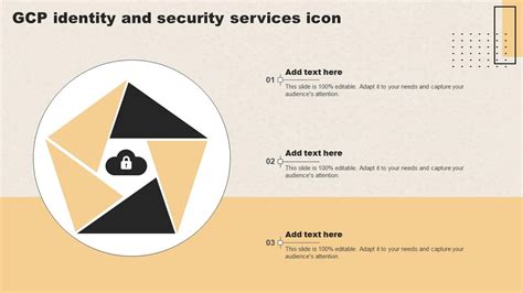 GCP Identity And Security Services Icon PPT Presentation