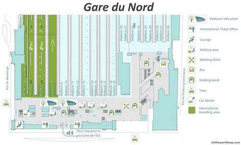 Gare du Nord Map