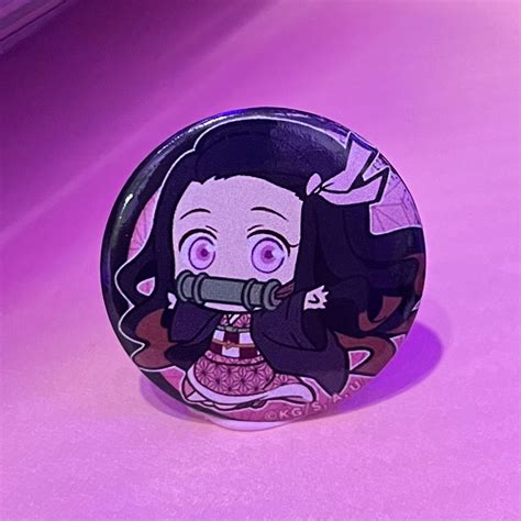 Anime Demon Slayer Badge Pin Nezuko Tanjiro Zenitsu Inosuke Shinobu